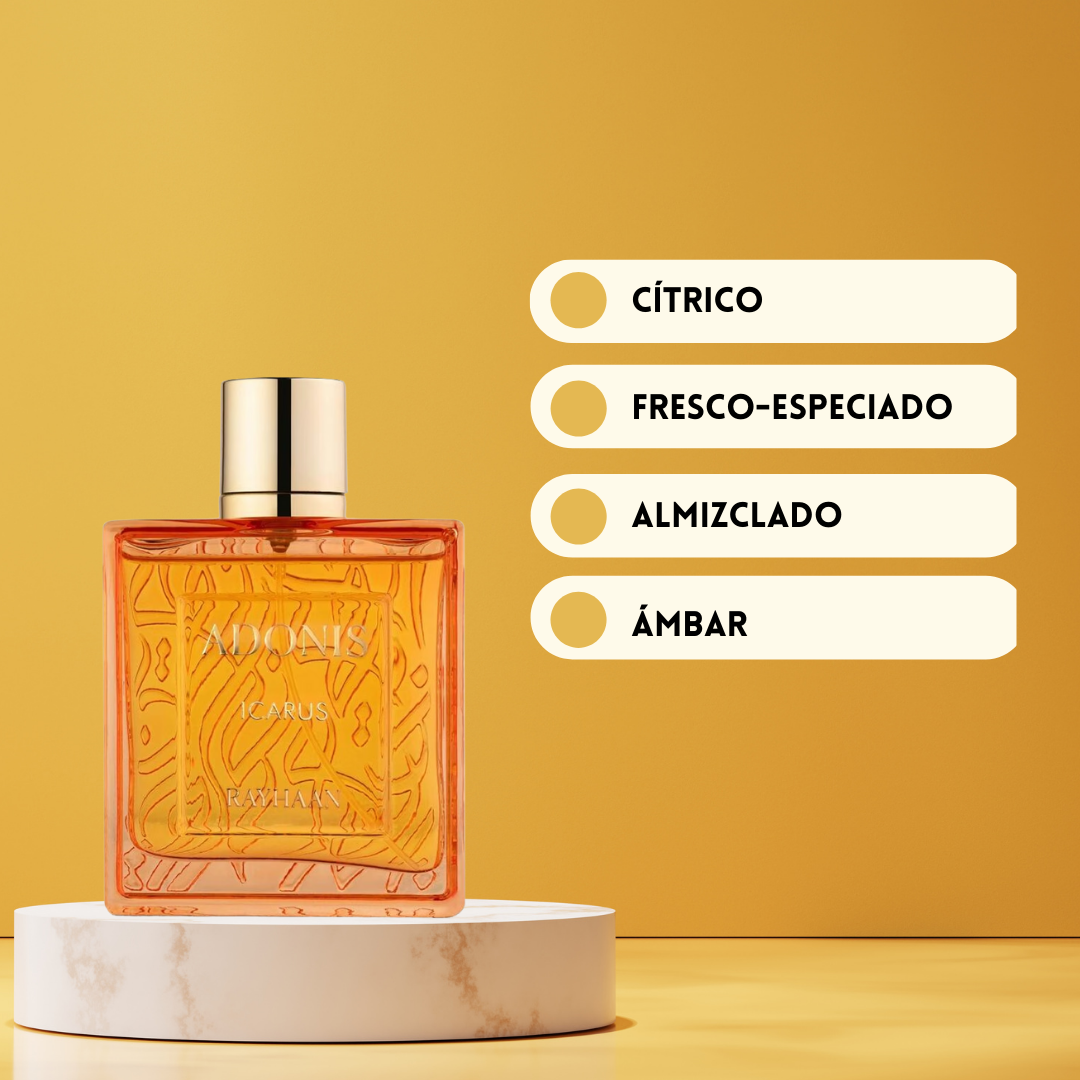 Rayhaan Adonis Icarus – Eau de Parfum Hombre  - Cítrico & Aromático
