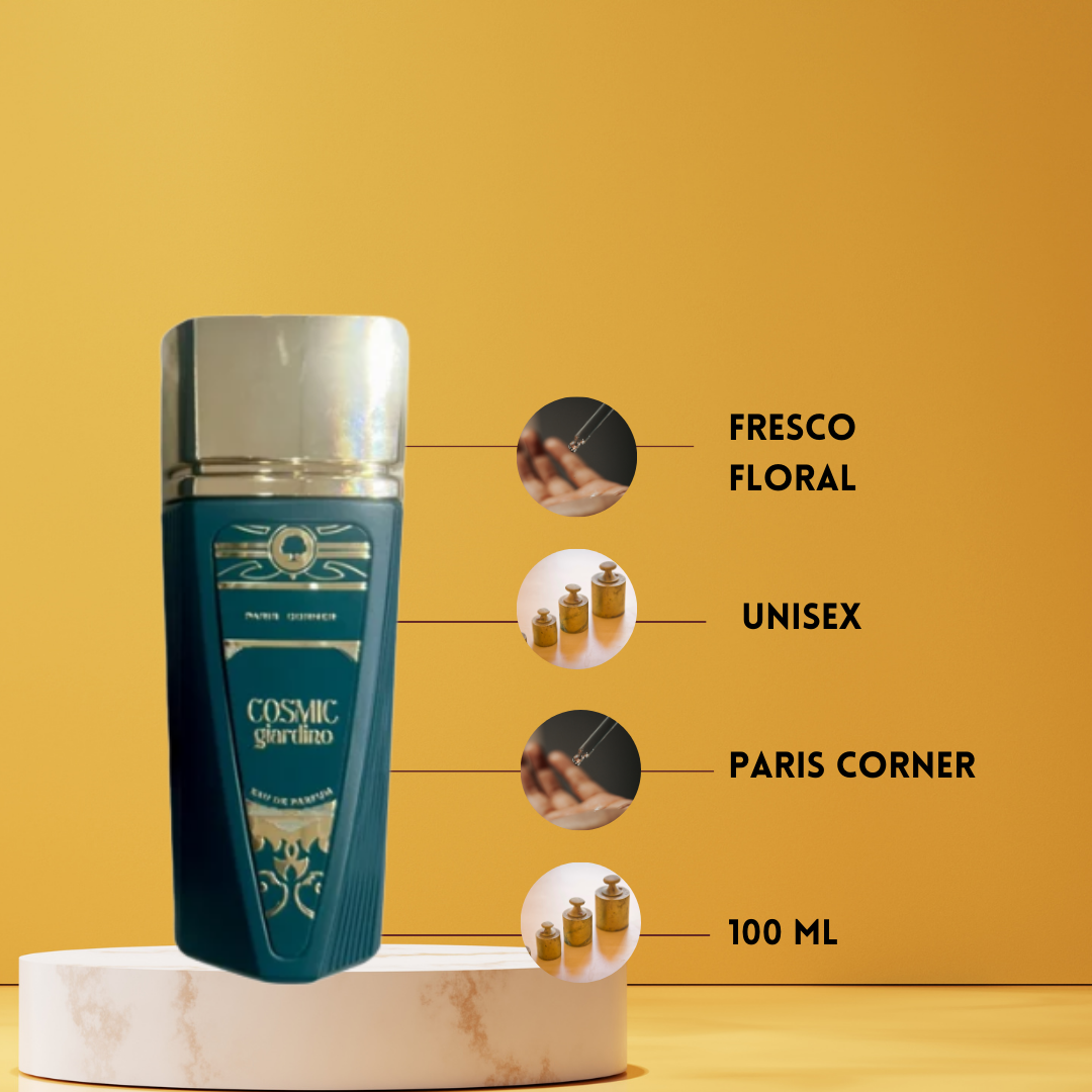Cosmic Giardino Eau de Parfum 100 ml | Paris Corner | Perfume Masculino Tropical, Amadeirado e Marinho
