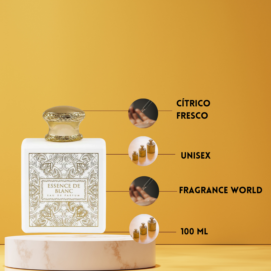 Fragrance World Essence de Blanc – Eau de Parfum Unisex - Fresco & Elegante