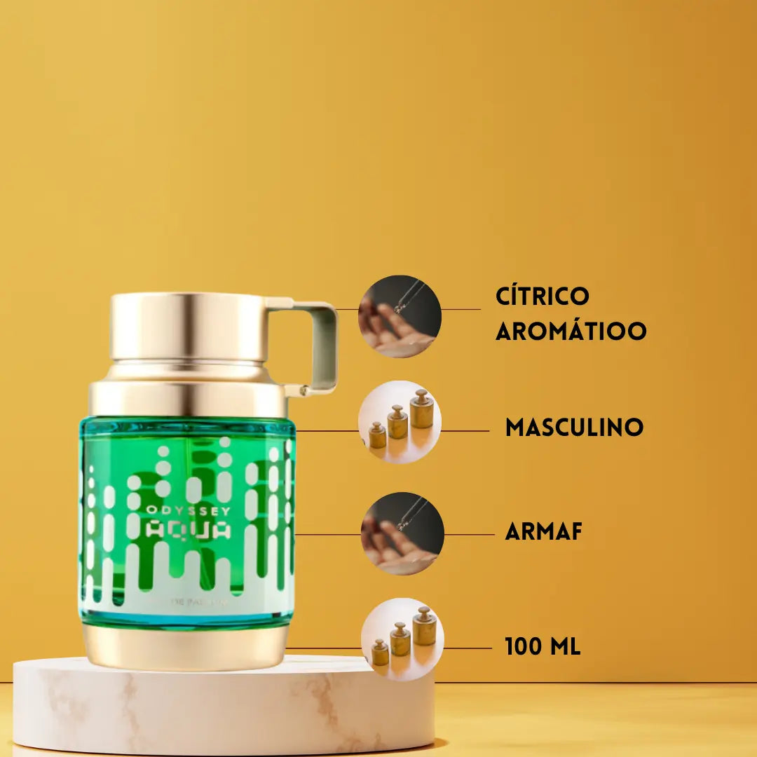 Armaf Odyssey Aqua | Perfume Árabe para Hombre | Frescura Cítrica y Amaderada – Eau de Parfum Armaf