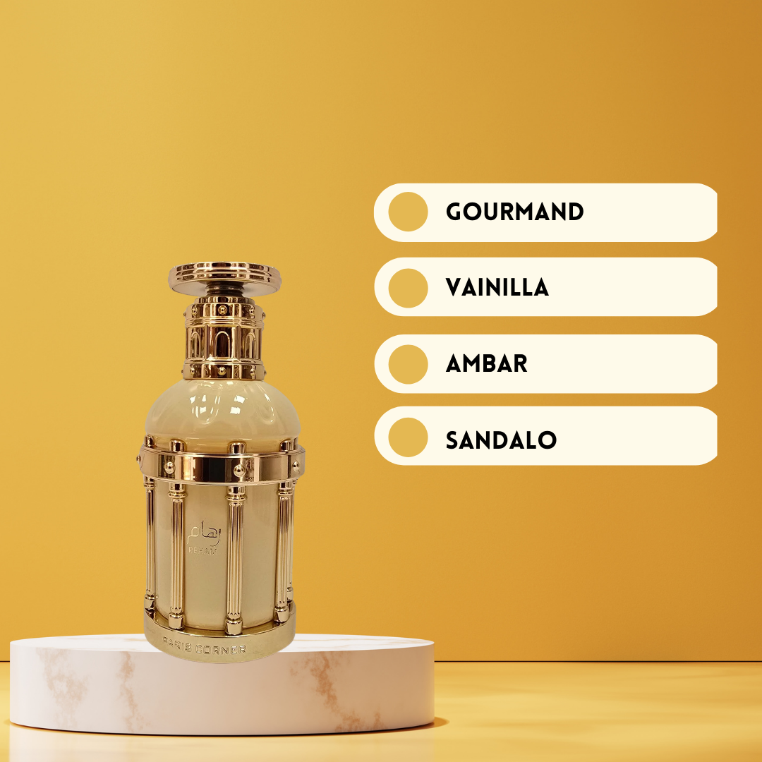 Reham Vanilla Mood Eau de Parfum 100 ml | Paris Corner | Parfum féminin doux, gourmand et élégant