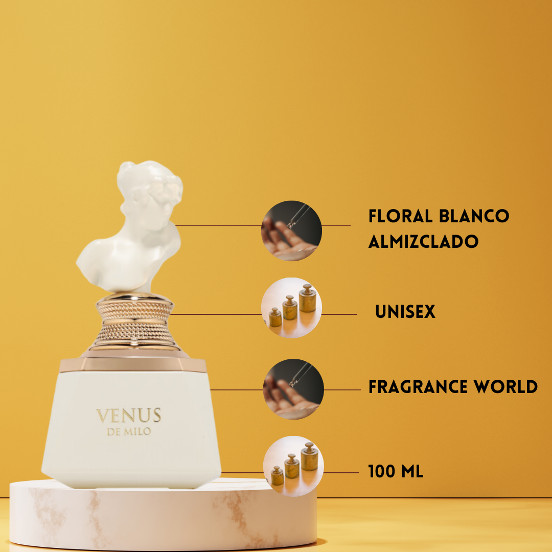 💫 Venus de Milo - Eau de Parfum 100 ml | Perfume Árabe Femenino Floral, Dulce y Atalcado