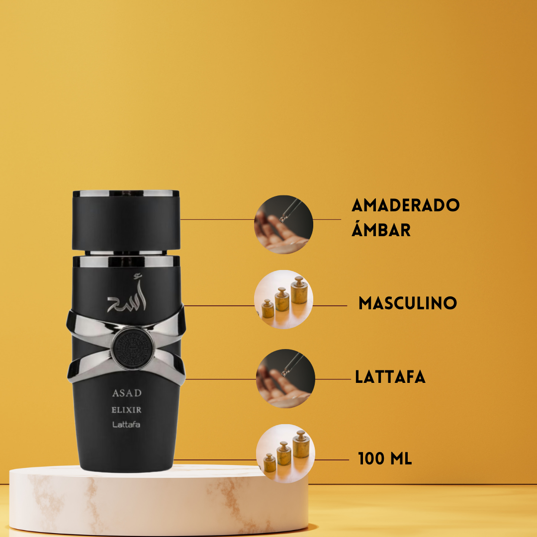 Lattafa Asad Elixir – Eau de Parfum Hombre - Oriental & Amaderado