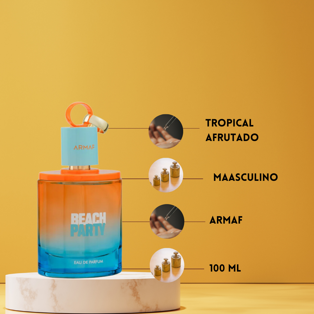 Beach Party Eau de Parfum 100 ml | Unisex-Duft Tropical und Maritim von ARMAF