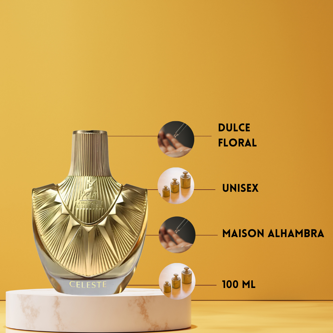 💎 Céleste | Maison Alhambra | Perfume Árabe Femenino | Floral, Fresco, Elegante - Eau de Parfum