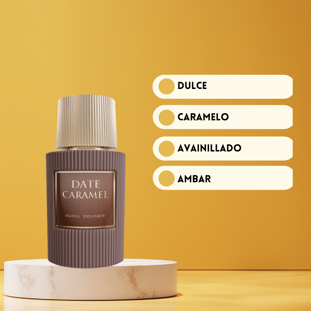 📌 Date Caramel | Paris Corner | Parfum Arabe Unisexe | Gourmand, Doux, Oriental - Eau de Parfum