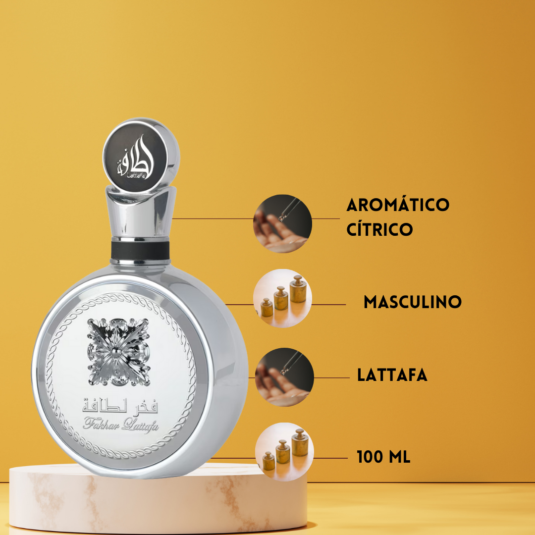 🔥 Fakhar Platinum – Eau de Parfum 100 ml para Hombre | Lattafa