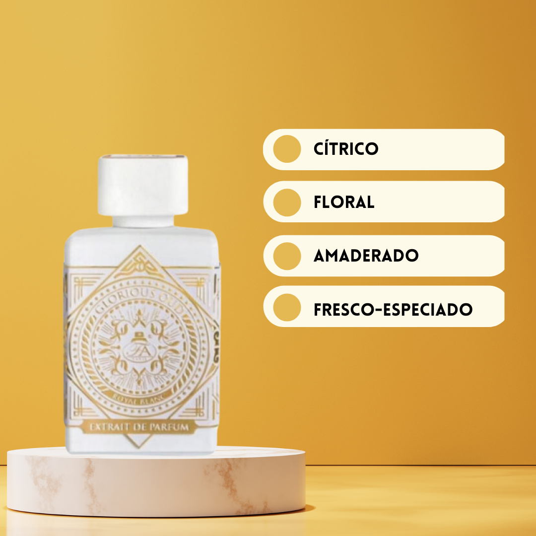 Glorious Oud Royal Blanc – 80 ml – French Avenue | Perfume Unissexo Floral Almíscarado com Toque Cítrico