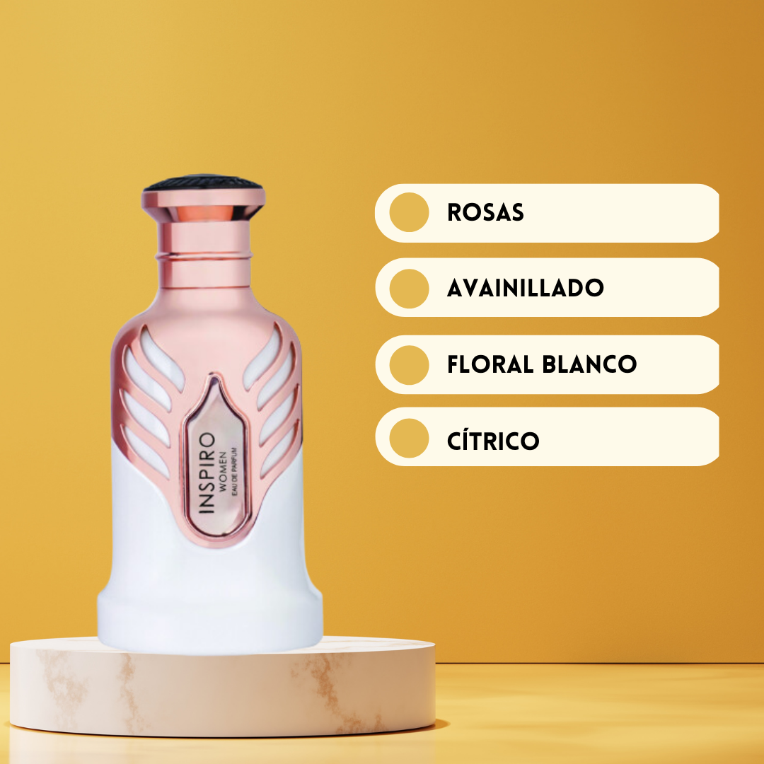 Inspiro Women Riiffs Eau de Parfum 100 ml | Perfume Árabe Femenino Floral-Cítrico Gourmand