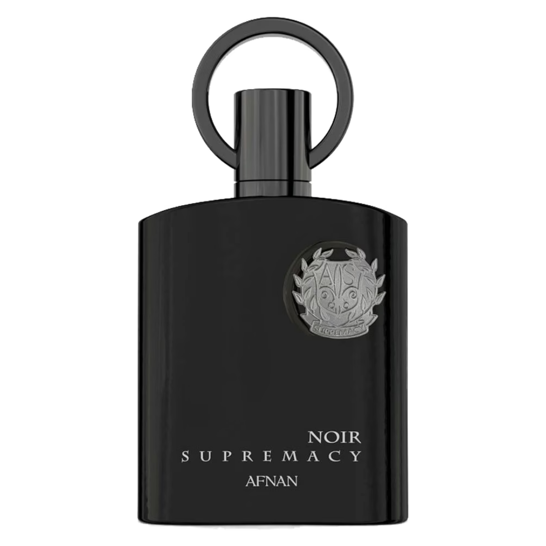 Afnan Supremacy Noir – Perfume Árabe Masculino Woody-Especiado & Pino