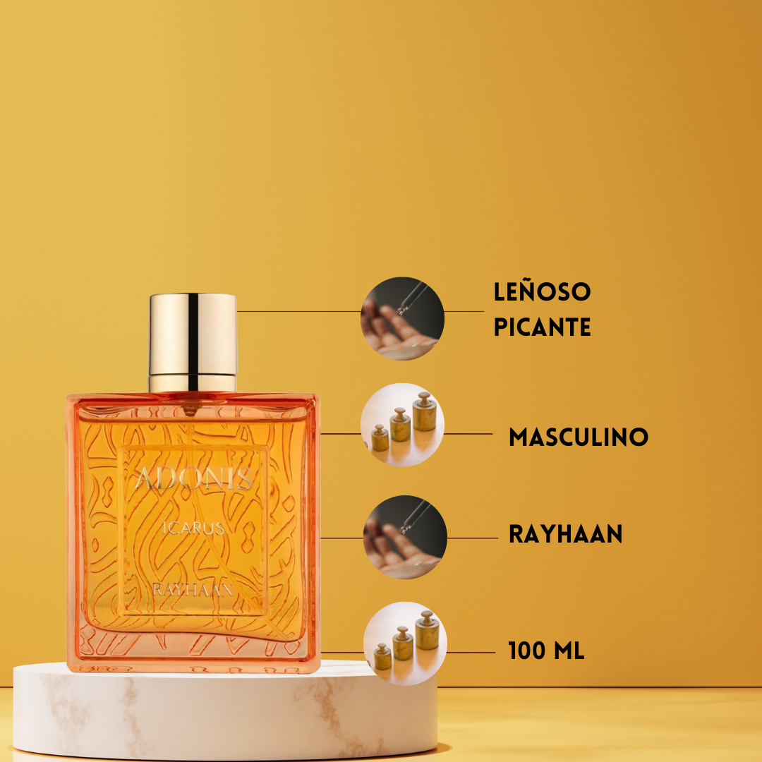 Rayhaan Adonis Icarus – Eau de Parfum Hombre  - Cítrico & Aromático