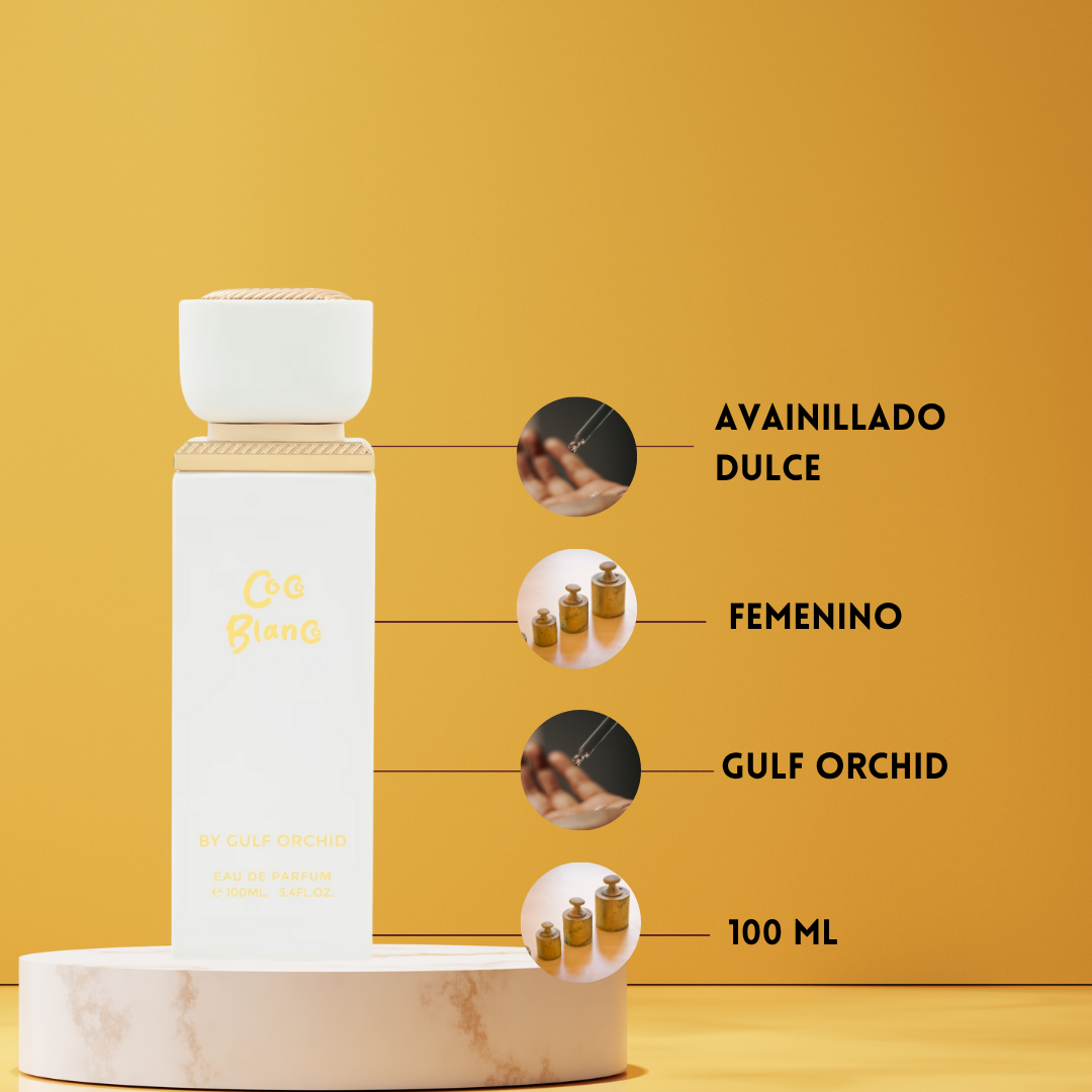 Gulf Orchid Coco Blanco – Eau de Parfum Unisex - Oriental & Vainilla