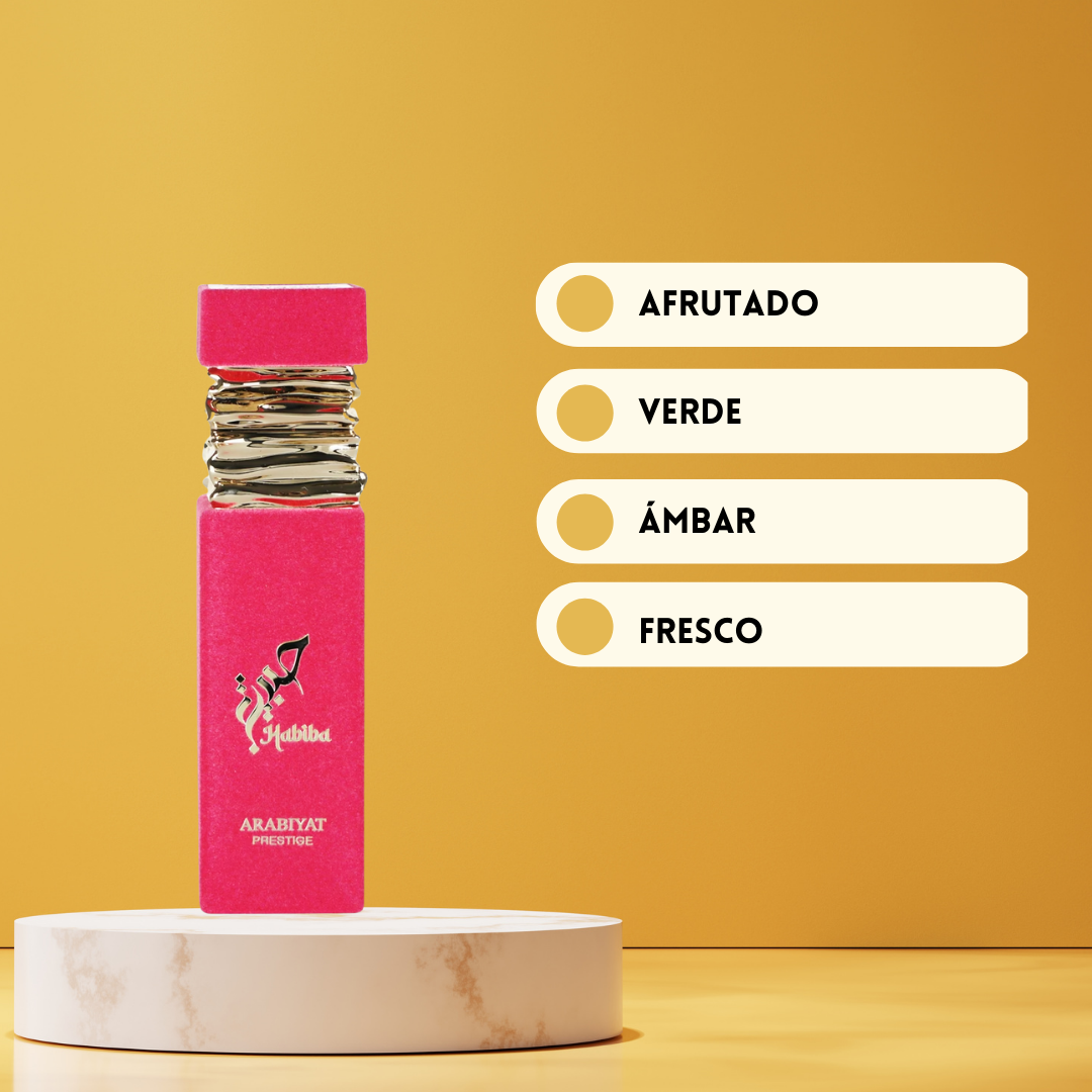 Arabiyat Prestige Habiba – Eau de Parfum Mujer - Floral, Frutal & Gourmand