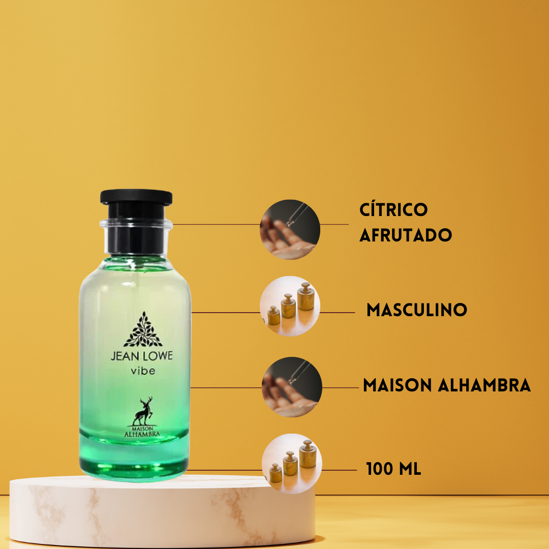Maison Alhambra Jean Lowe Vibe – Eau de Parfum Unisex - Amaderado & Aromático