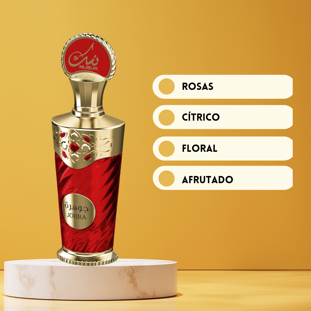 Nusuk Johra – Eau de Parfum Mujer - Floral & Frutal Elegante