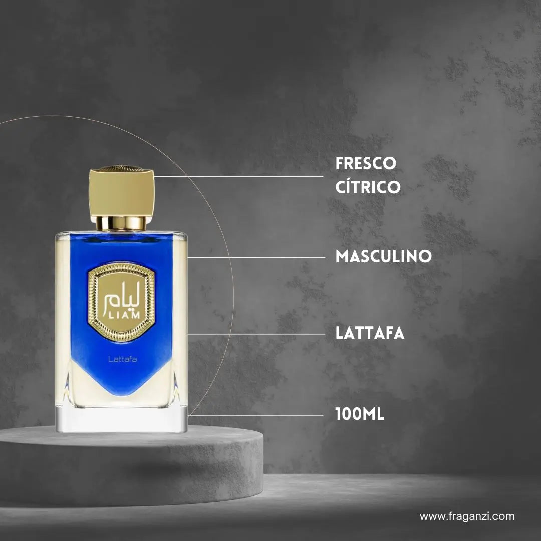 香水(男性用) Lattafa Liam Blue Shine Liam Blue Shine by Lattafa Eau de Parfum for Men 3.4 oz