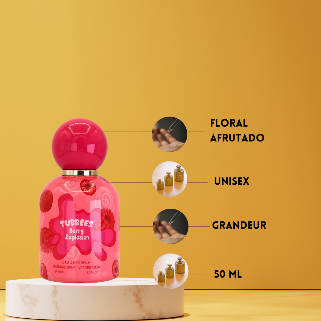 Tubbees Berry Explosion – Eau de Parfum Unisex - Frutal Gourmand
