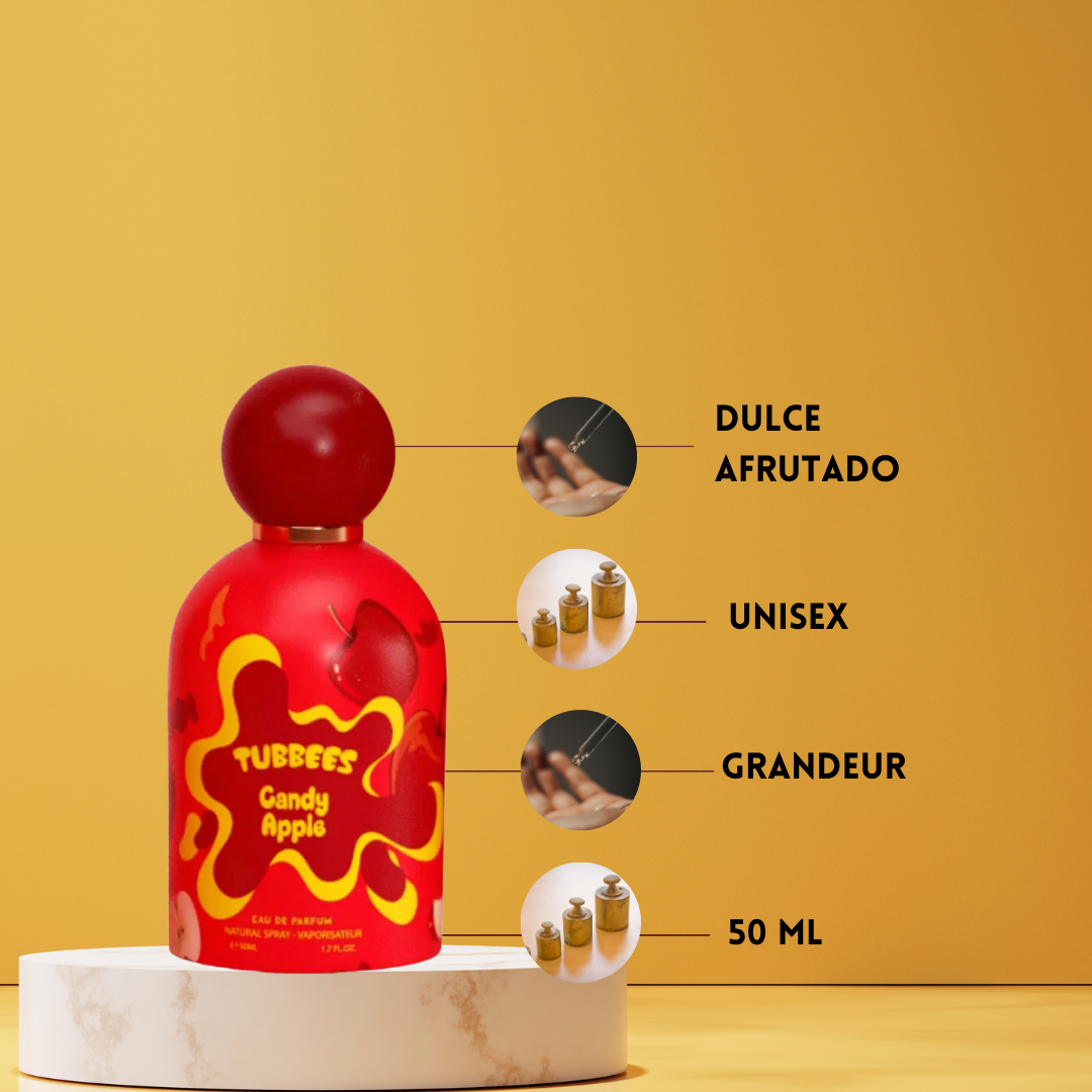 Tubbees Candy Apple – Eau de Parfum Unisex - Gourmand Frutal