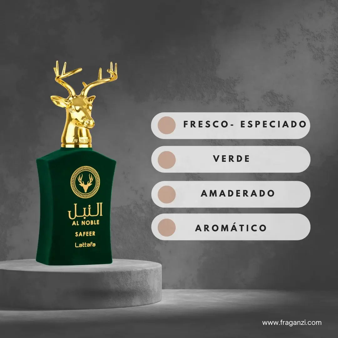 Al Noble Safeer 100 ml - Fresh and Minty Men's Perfume by Lattafa