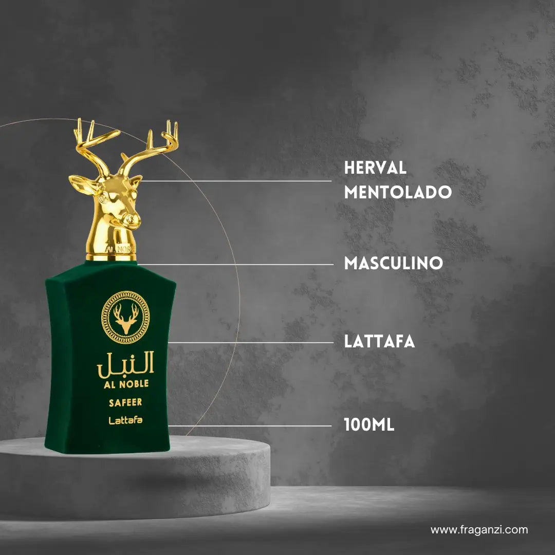 Al Noble Safeer 100 ml - Fresh and Minty Men's Perfume by Lattafa
