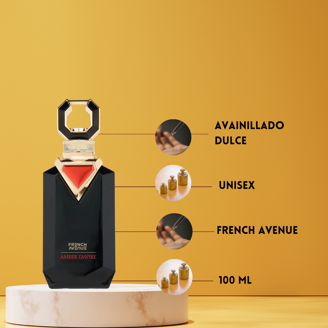 French Avenue Amber Empire – Eau de Parfum Hombre - Oriental & Amaderado