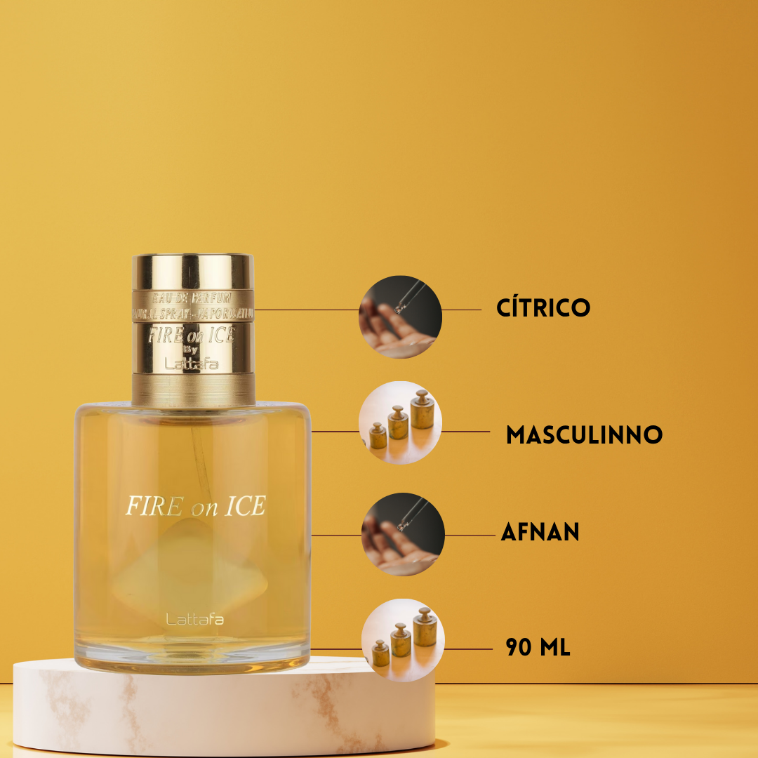 Lattafa Fire On Ice – Eau de Parfum Unisex - Oriental & Vainilla
