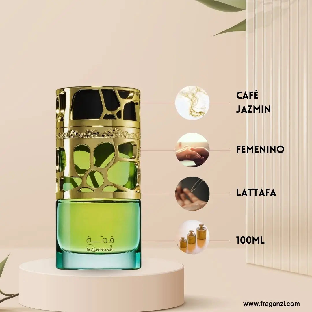 Qimmah by Lattafa - Women's Perfume 100ml, Coffee and Jasmine with