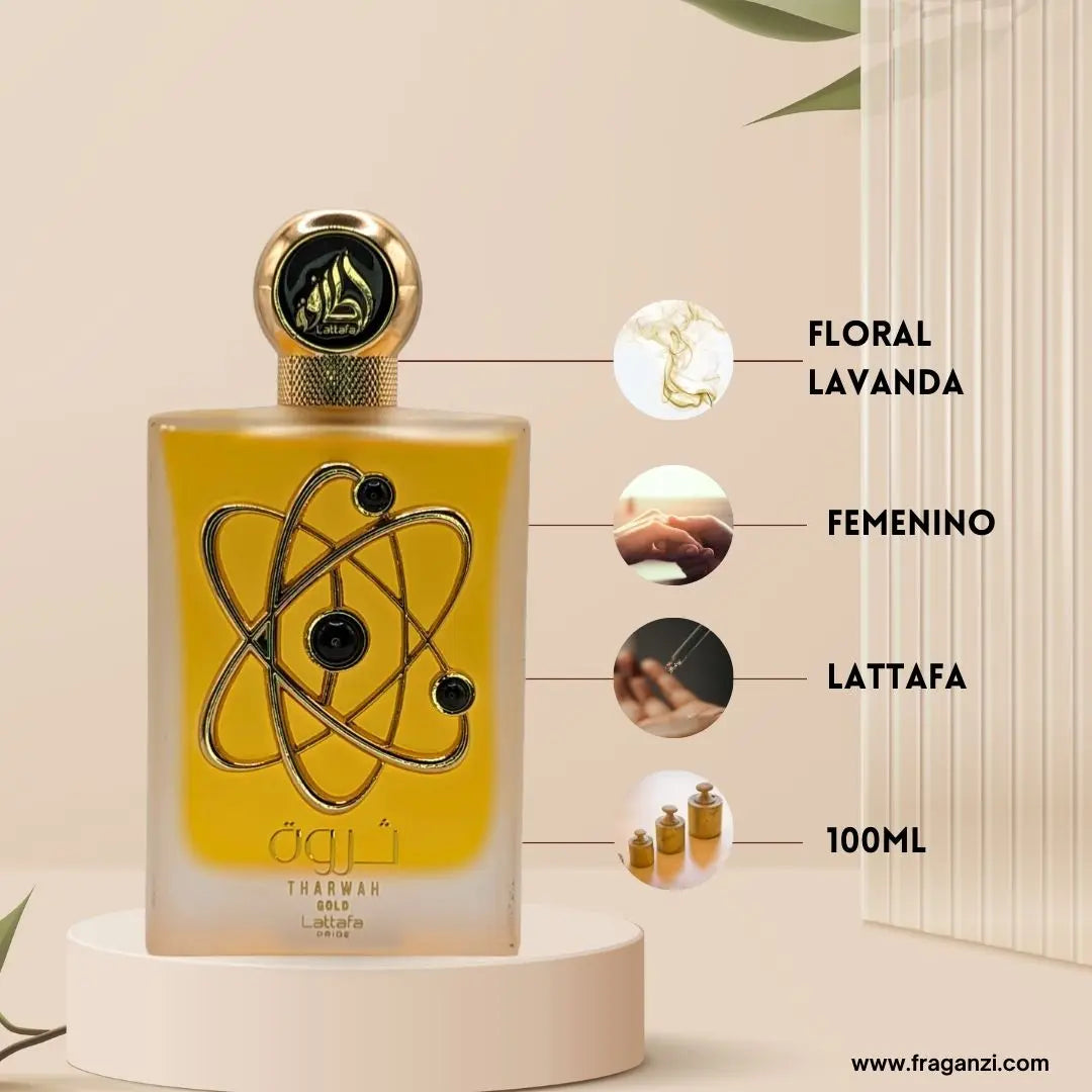 Lattafa Tharwah Gold 100mL Tharwah Gold by Lattafa Pride - Elegant