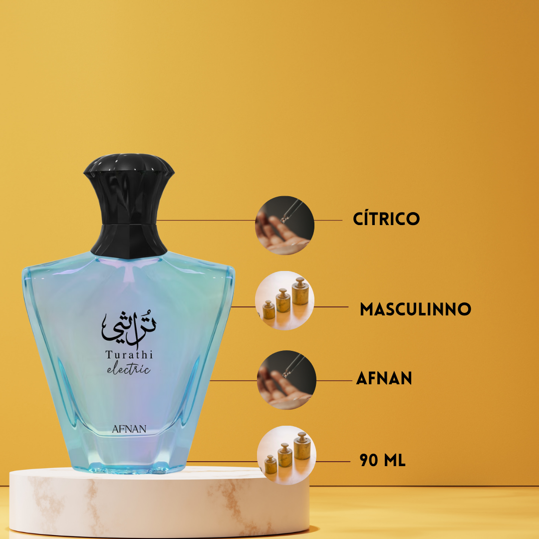 Afnan Turathi Electric – Eau de Parfum Unisex - Floral & Frutal